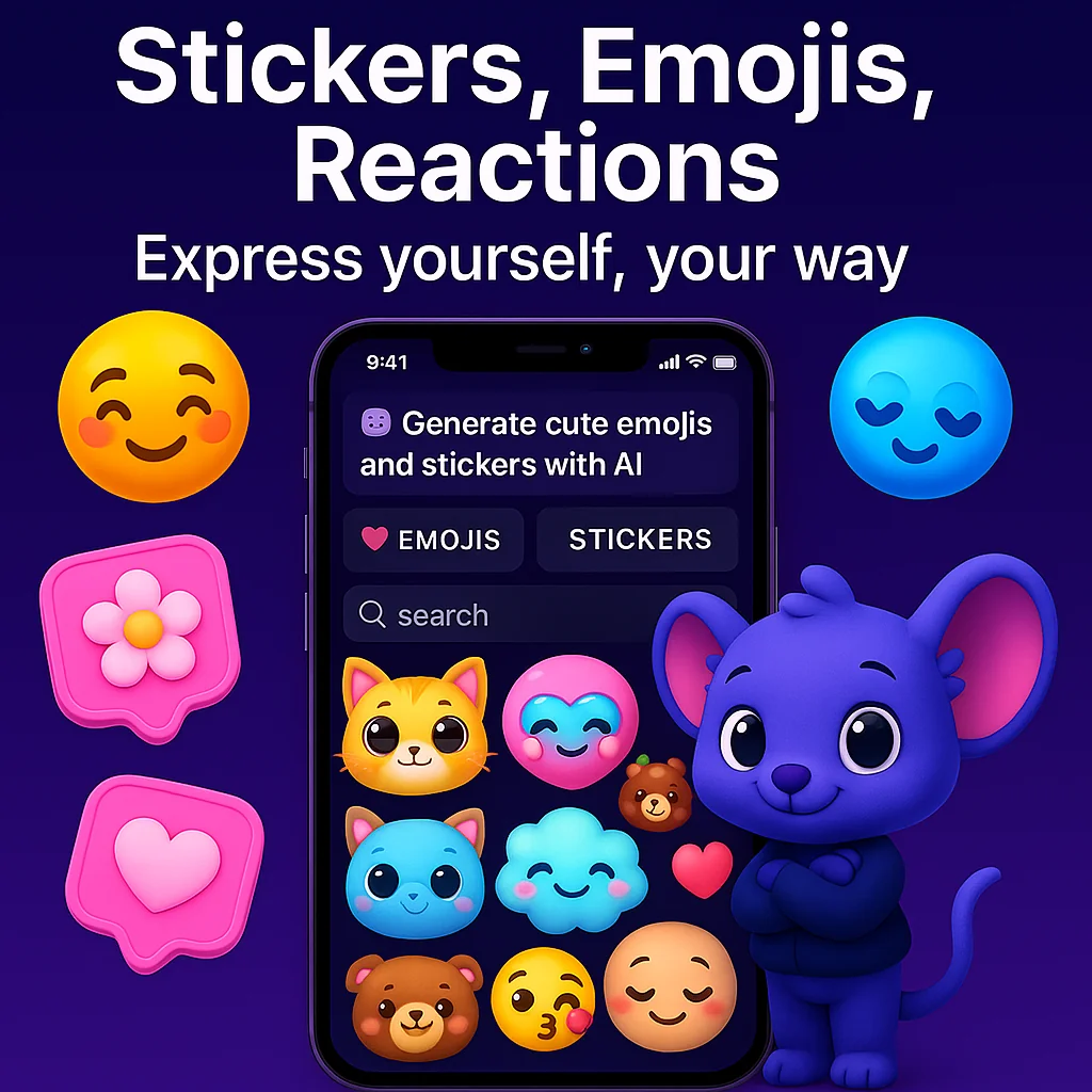 Stickers and Emojis
